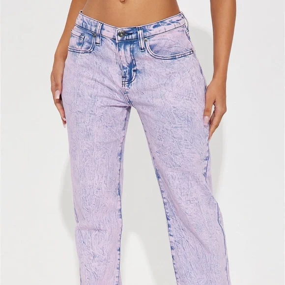 🎉 HP 4X! 🎉 Straight Leg Pink Jeans 🦄 - Picture 3 of 4